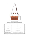 AYWANAN BOSTON BAG IN COGNAC BROWN