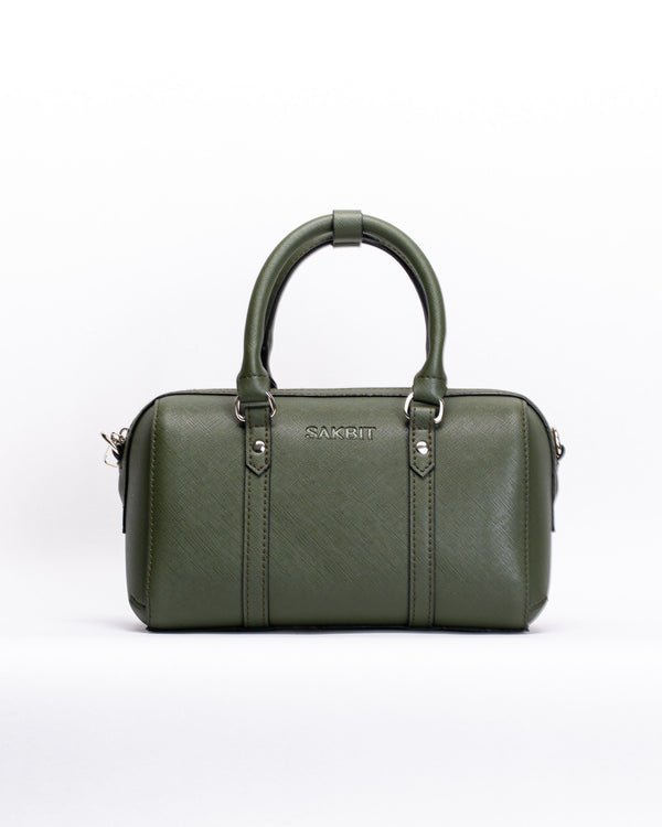 AYWANAN BOSTON BAG IN STONE MOSS