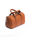 AYWANAN BOSTON BAG IN COGNAC BROWN
