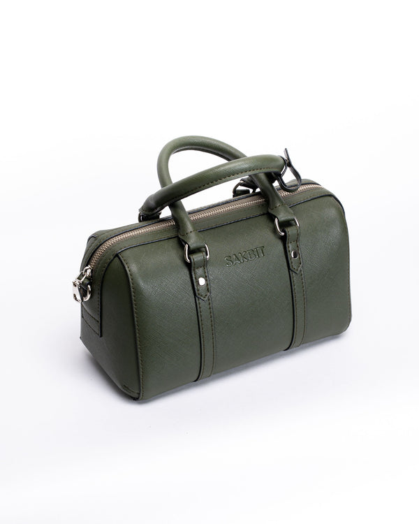 AYWANAN BOSTON BAG IN STONE MOSS