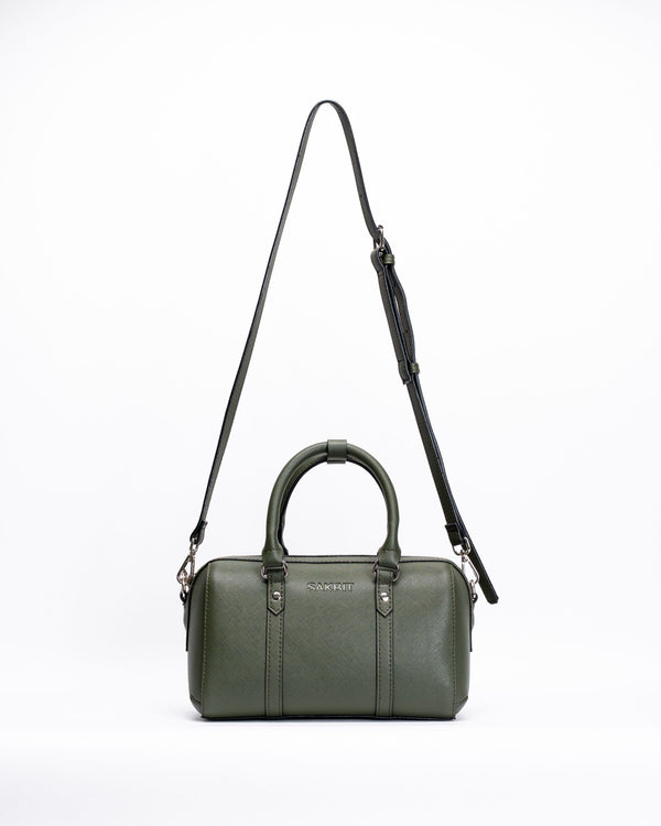 AYWANAN BOSTON BAG IN STONE MOSS